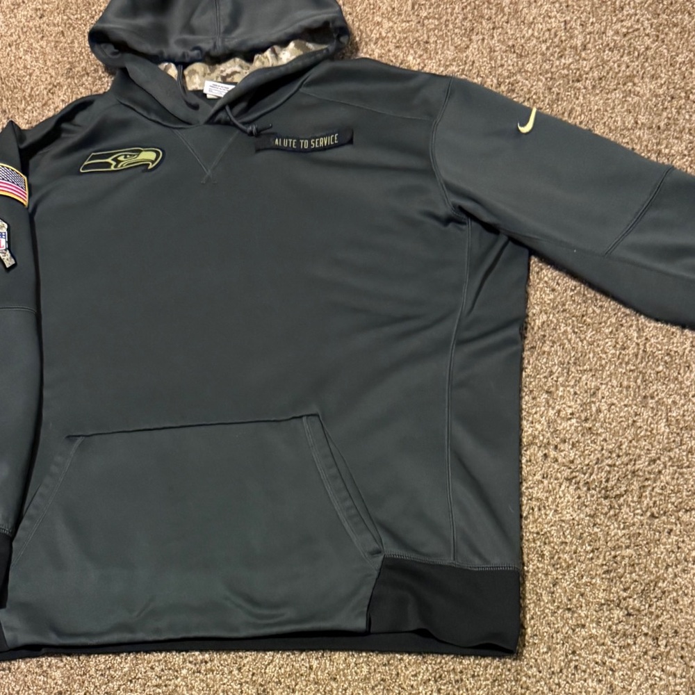 Nike Slate gray Seattle Seahawks- Salute to Service hoodie